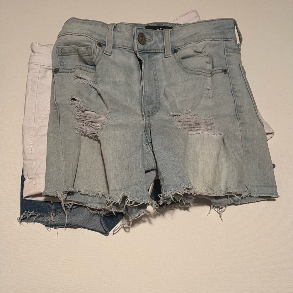 Women's EUC Aeropostale Denim Shorts Lot of 3 Size 2 (E3) - Picture 5 of 12